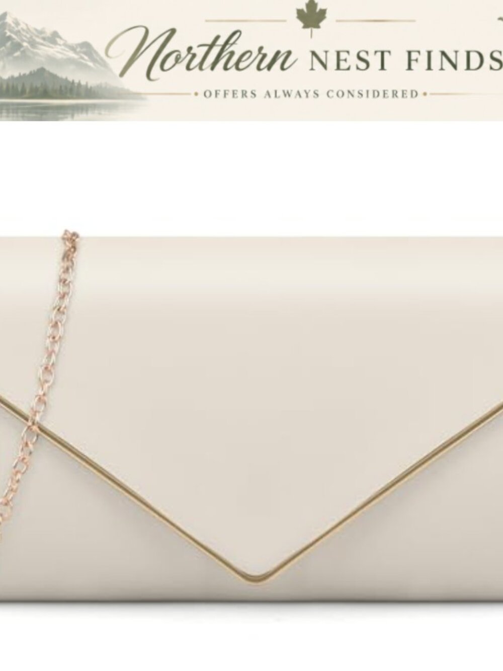 PU Leather Envelope Clutch Crossbody Evening Bag Formal Wedding Party
